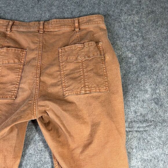 Anthropologie Pants Womens 28 Orange Chino The Wanderer Straight Cotton Linen - Picture 8 of 10